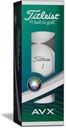 Golfové loptičky TITLEIST AVX (biele, 3 balenia)