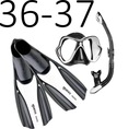 Mares X-Vision Ultra Set + ErgoDry Snorkel + Manta Fins 36/37 čiernobiele