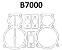 Súprava tesnenia kompresora čerpadla B7000