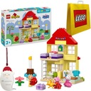 LEGO Duplo 10433 Prasiatko Peppa a narodeninový domček + Lego taška + prívesok