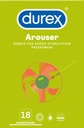 DUREX kondómy Arouser rebrované 18 ks