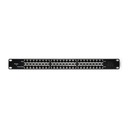 Qoltec Patch panel RACK| 48V | 24 portov | Pasívne