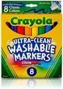 Crayola Broad Line umývateľné fixky 8 ks