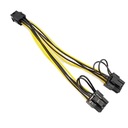 Graf PCI-E 6PIN na 2x 8PIN Riser napájací adaptér