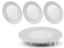 Sada halogénového stropného svietidla 6W LED SLIM 4x