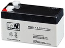 BATÉRIA AGM VRLA MW POWER MWS 1.3Ah 12V MWS1.3-12 MWS1.3-12 1.3