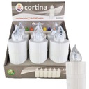 CORTINA elektrická SANTO LED vložka v bielej farbe, na batérie, 6 kusov