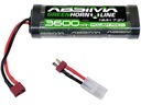 7,2V/3600mAh NiMH batéria T-Plug + zástrčka Tamiya