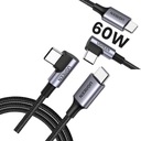 UGREEN RÝCHLY USB KÁBEL USB-C SILNÝ BRAID 0,5 m 60 W PD US255 čierny uhl.