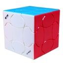 QiYi 3x3 Fluffy Cube samolepiaca kocka puzzle + stojan QiYi