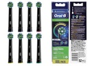 8x BRAUN ORAL-B CROSS EB50 BLACK HEAD TIPS