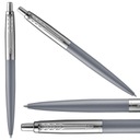 Exkluzívne automatické guľôčkové pero Parker Jotter XL Matte Grey, modré