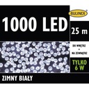 1000LED studená biela lampa, 25 m, s napájaním