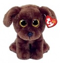 BEANIE BABIES NUZZLE - HNEDÝ PSÍK 15CM, TY