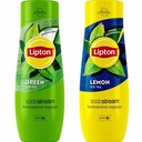 Soda Stream Lipton Lemon + zelený sirup 2x440ml