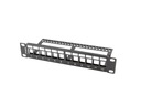 PATCH PANEL PRÁZDNY 12 PORT 1U 10 KEYSTONE LANBERG