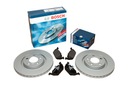 BOSCH DISK + DESTIČKY PREDNÉ OPEL VECTRA B 256MM