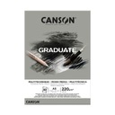 Canson Graduate Media Grey Pad A5, 30 listov