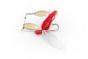 Spinnerbait Fishing.TOYS Spinnbito 16g White Red