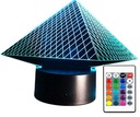 3D LED LAMPA PYRAMIDA NOČNÁ LAMPA EGYPT GIZA