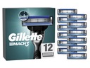 Holiace čepele GILLETTE Mach3 (12 kusov)