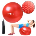 GYMNASTICKÁ FITNESS LOPTA 75CM ČERVENÁ S PUMPOU MOVON