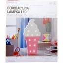 LED nočná lampa pre deti, drevená Ice, 27 cm