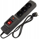 ARMAC M3 POWER STRIP BLACK 3x 230V 10A 1,5M