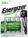 4x ENERGIZER Power Plus AA R6 2000mAh BATÉRIE