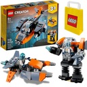 LEGO 31111 Cyberdron Robot Creator OUTLET 3v1