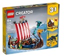 Lego CREATOR Vikingská loď a Midgardský had