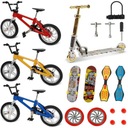 PRSTOVÝ SKATEBOARD + FINGERBOARD BICYKEL 18 KS SET