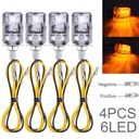 4X6 LED žltá lampa Mini malé kontrolky, k