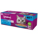 WHISKAS vlhké krmivo pre mačky Rybie príchute v želé vrecúškach 40x85 g