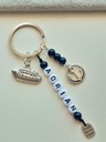 NAVY KEYRING KEYRING LOĎ NÁZOV KOTKY