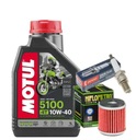 Sada Motul 5100 10W40 1L + HF140 NGK U27ESR-N YAMAHA MT125 14-19