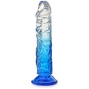 FLEXIBILNÉ GÉLOVÉ DILDO 17 cm DVOJFAREBNÝ PENIS