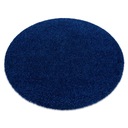 SOFFI huňatý CIRCLE CARPET 120 cm hrubý NAVY BLUE #AF218