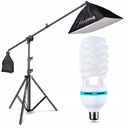 Štúdiová lampa Softbox Crane LED žiarovka e27 5500K