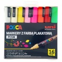 Okrúhly popisovač plagátov UNI POSCA PC-5M Sada 16 farieb