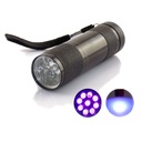 Ultrafialová baterka Mini 9 LED UV Ult baterka