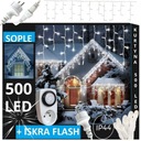 SOPLE 500 LED VONKAJŠIE LAMPY IP44 TRVALÉ + BLESK SO SÚMRAKOVÝM SNÍMAČOM