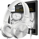 Biele DJ slúchadlá Philips SHL3065WT s mikrofónom