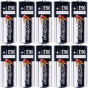 10x alkalická batéria Energizer LR1 E90