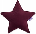 Dekoračný vankúšik Star VELVET BURGUNDY