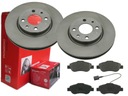 BREMBO PREDNÉ DISKY, DESTIČKY, FIAT PANDA II 257MM