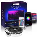 USB LED pásik pre TV RGB 4M LED diódy pre TV Podsvietenie APLIKÁCIA NA DIAĽKU