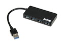 USB hub iBOX IUH3F56 4xUSB 3.0, SLIM čierny