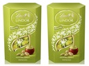 2x200g LINDT Lindor pistáciové kornútkové pralinky