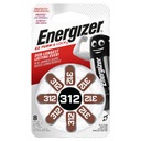 8 x batérie do načúvacieho prístroja Energizer 312